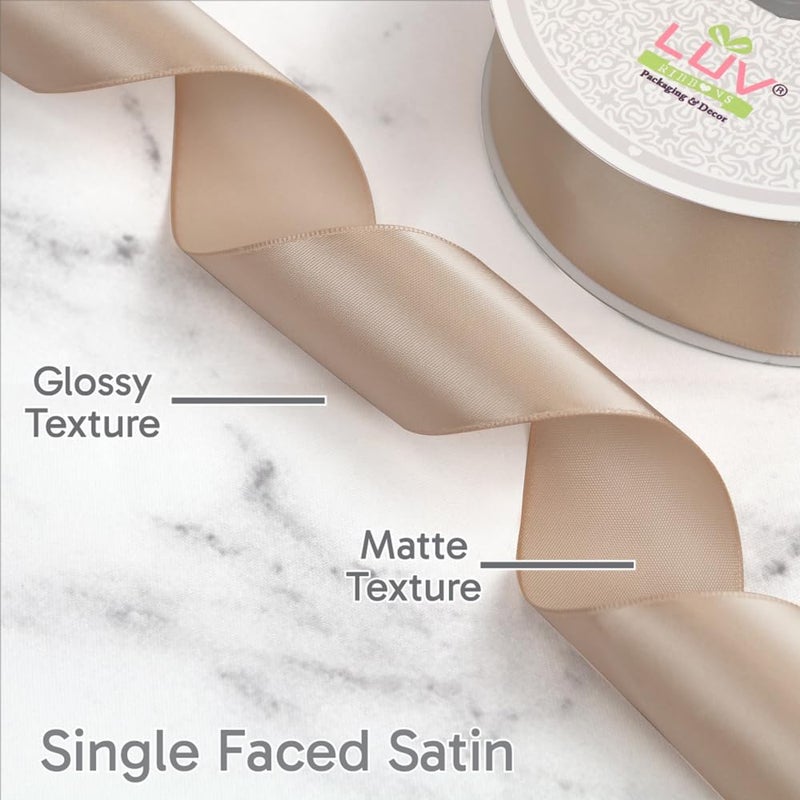 LUV RIBBONS Creative Ideas Satin Single Face 1.5" Inch Ribbon x 50 Yards,for Gift Wrapping Crafts Wedding Decoration Bows Bouquet Floral Arrangement - Image 2